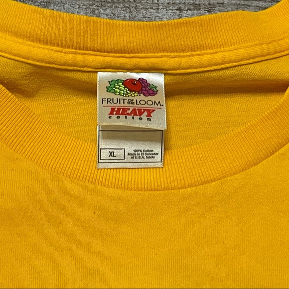 Vintage Bahamas Yellow Embroidered Palm Trees Souvenir Tourist T-Shirt, Sz XL - Picture 4 of 4